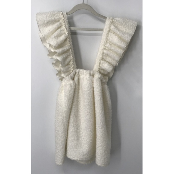 Christina Rohde girls off-white boiled wool fuzzy skirt jumper NWT sz 7y - Picture 2 of 5